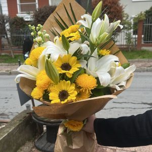 ZAMBAK & AY ÇİÇEĞİ BUKETİ